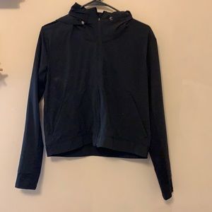 Nike running cropped zip up hoodie